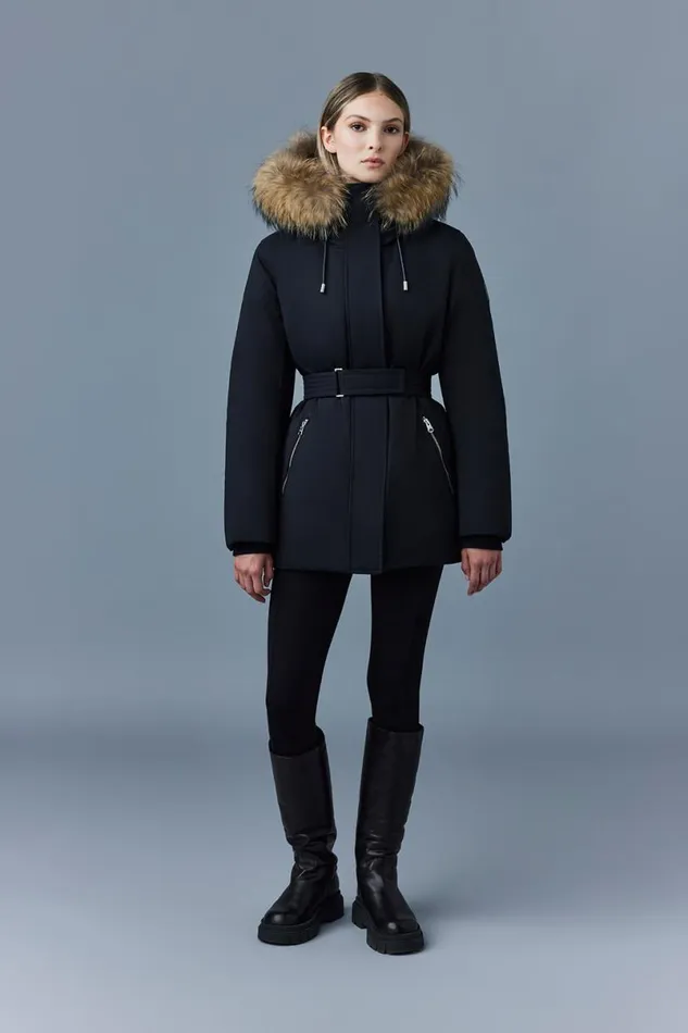 Downs and Jackets Women Mackage JENIFZ 2in1 Down Parka With Removable Bib and Fur Trim Black Downs and Jackets Women Mackage JENIFZ 2in1 Down Parka With Removable Bib and Fur Trim Black