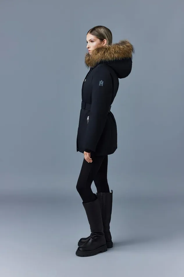Downs and Jackets Women Mackage JENIFZ 2in1 Down Parka With Removable Bib and Fur Trim Black Downs and Jackets Women Mackage JENIFZ 2in1 Down Parka With Removable Bib and Fur Trim Black