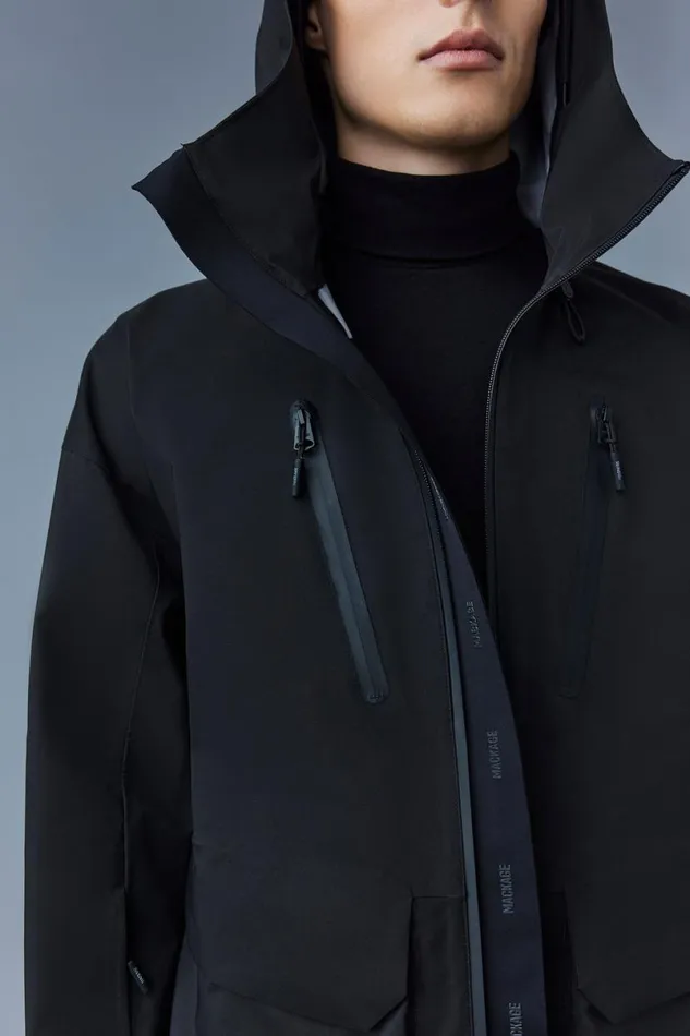 Downs and Parkas Men Mackage ROHAN Unlined Ski Jacket With Hood Black