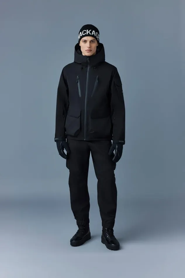 Downs and Parkas Men Mackage ROHAN Unlined Ski Jacket With Hood Black