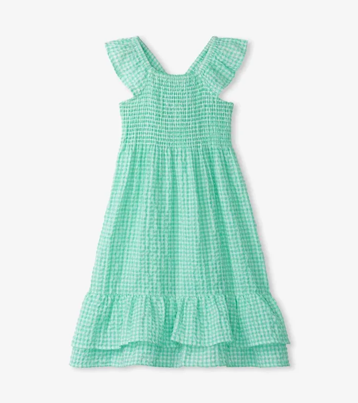 Dresses Girls Hatley Girls Gingham Seersucker Smocked Dress