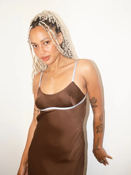 Dresses Lisa Says Gah Women TwoTone Dress Brown