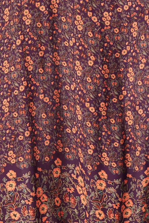 Dresses Shop Natalie Martin COCO MAXI Petite Fleur Aubergine