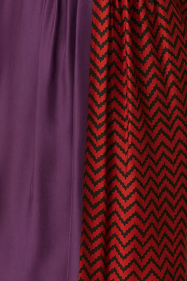 Dresses Shop Natalie Martin FIORE MAXI Block Zigzag Aubergine