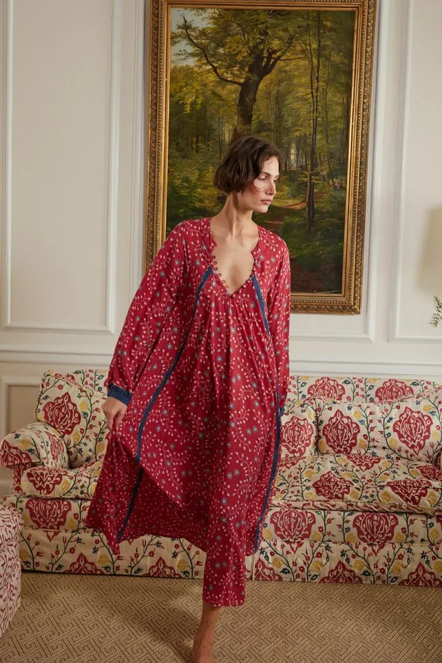 Dresses Shop Natalie Martin FIORE MAXI Pinwheel Barn Red