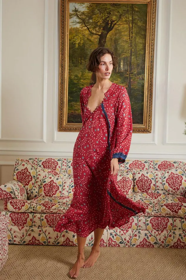 Dresses Shop Natalie Martin FIORE MAXI Pinwheel Barn Red
