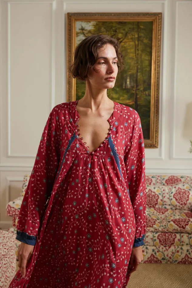 Dresses Shop Natalie Martin FIORE MAXI Pinwheel Barn Red