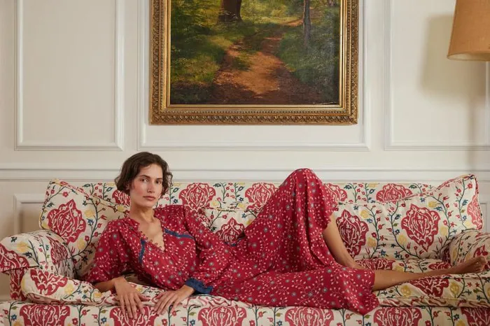 Dresses Shop Natalie Martin FIORE MAXI Pinwheel Barn Red