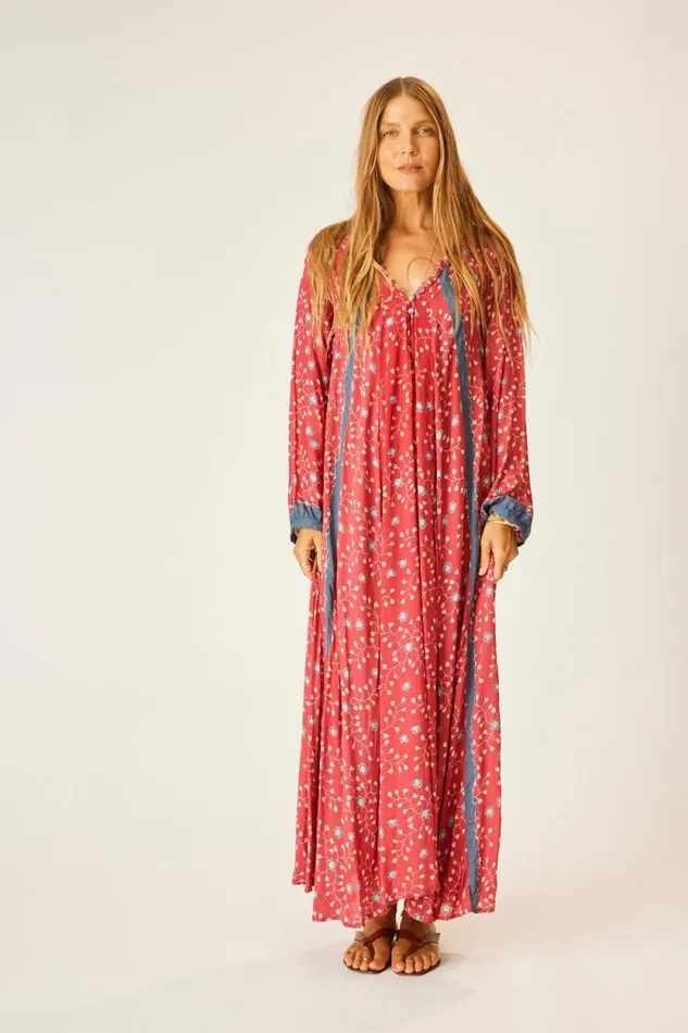Dresses Shop Natalie Martin FIORE MAXI Pinwheel Barn Red