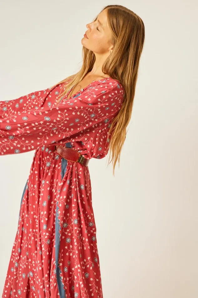 Dresses Shop Natalie Martin FIORE MAXI Pinwheel Barn Red
