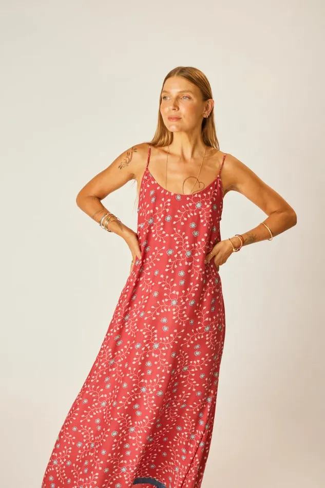 Dresses Shop Natalie Martin HEATHER MAXI Pinwheel Barn Red