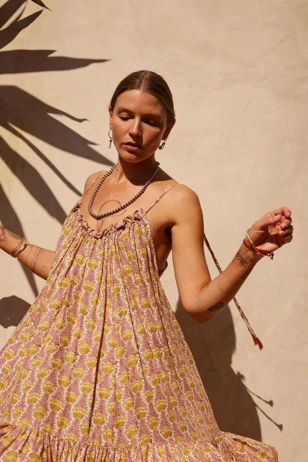 Dresses Shop Natalie Martin JERUSHA MINI Tulip Bahamas Pink