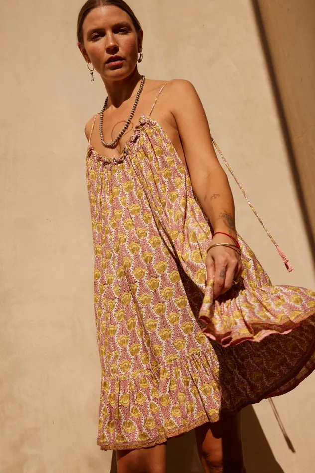 Dresses Shop Natalie Martin JERUSHA MINI Tulip Bahamas Pink