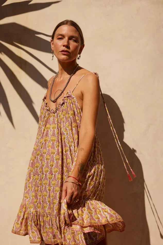 Dresses Shop Natalie Martin JERUSHA MINI Tulip Bahamas Pink