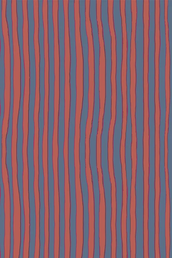 Dresses Shop Natalie Martin KATE LONG SLEEVE DRESS Batik Stripe Blood Orange