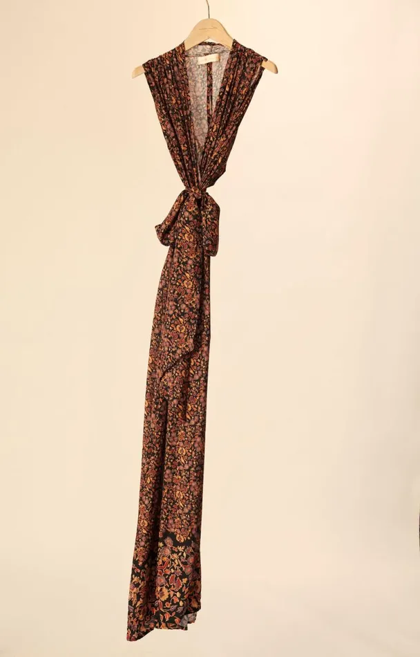 Dresses Shop Natalie Martin NICO SLEEVELESS MAXI Petite Fleur Noire
