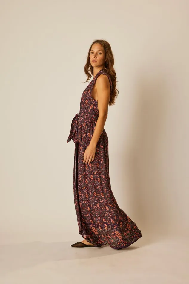 Dresses Shop Natalie Martin NICO SLEEVELESS MAXI Petite Fleur Noire