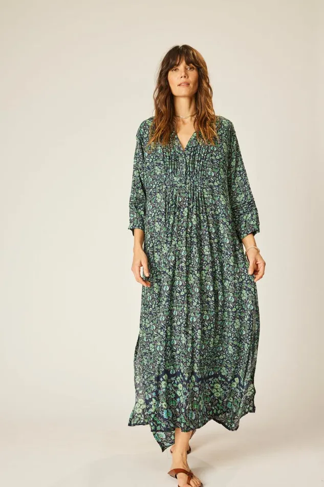 Dresses Shop Natalie Martin SAMMIE MAXI Petite Fleur Marine