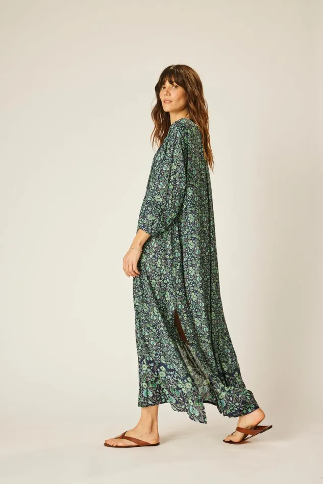 Dresses Shop Natalie Martin SAMMIE MAXI Petite Fleur Marine