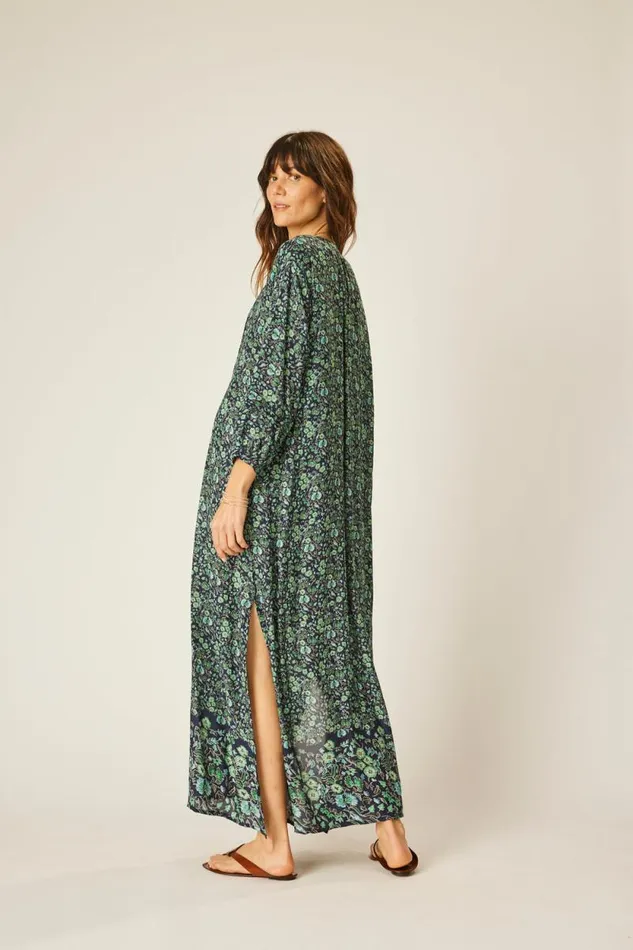 Dresses Shop Natalie Martin SAMMIE MAXI Petite Fleur Marine