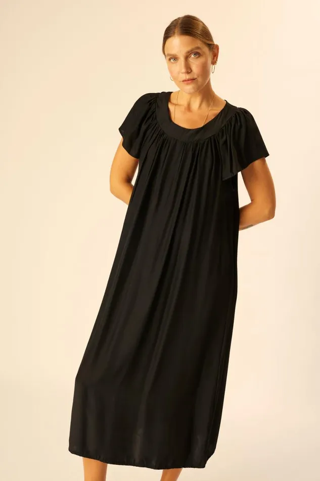 Dresses Shop Natalie Martin SIENNA DRESS Black Silk