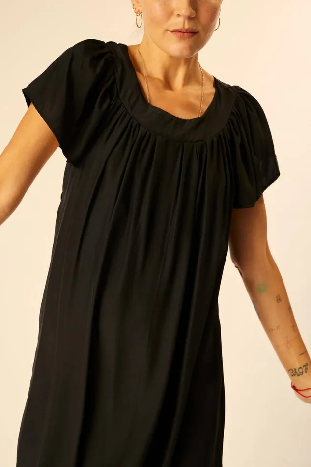 Dresses Shop Natalie Martin SIENNA DRESS Black Silk