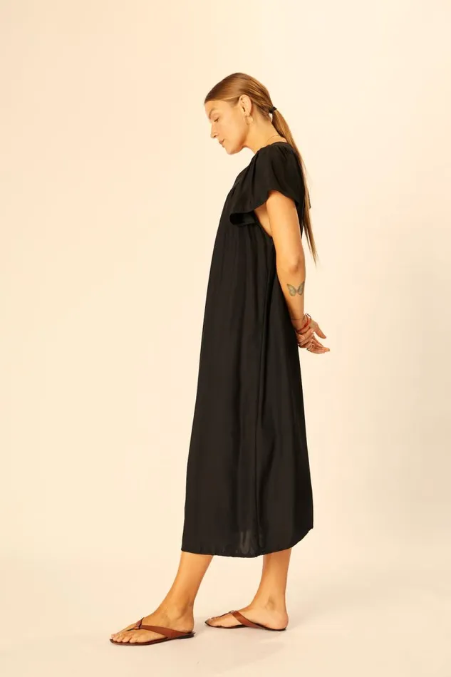 Dresses Shop Natalie Martin SIENNA DRESS Black Silk
