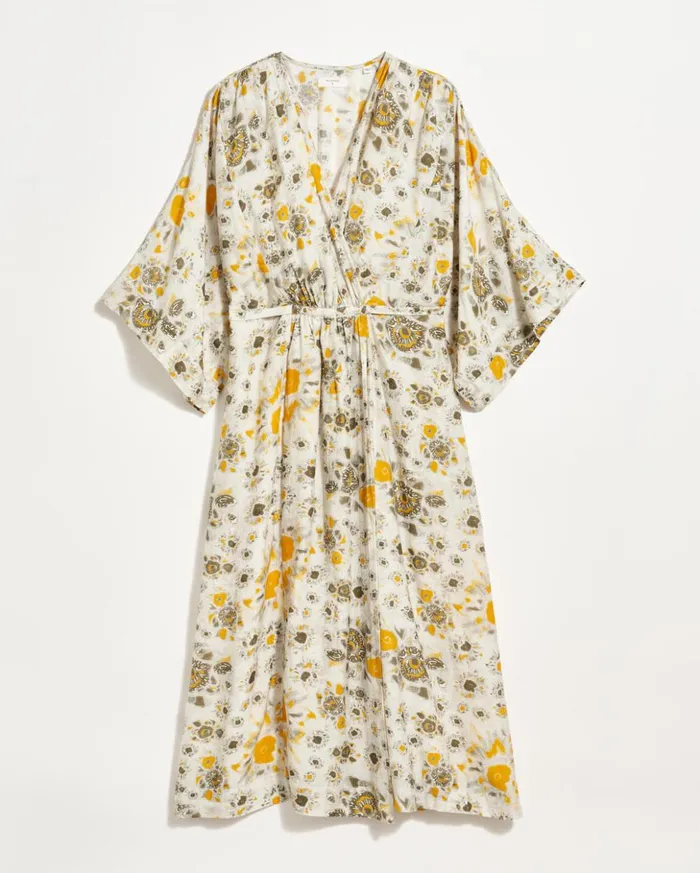 Dresses Women Billy Reid Robe Wrap Dress Ivorygold