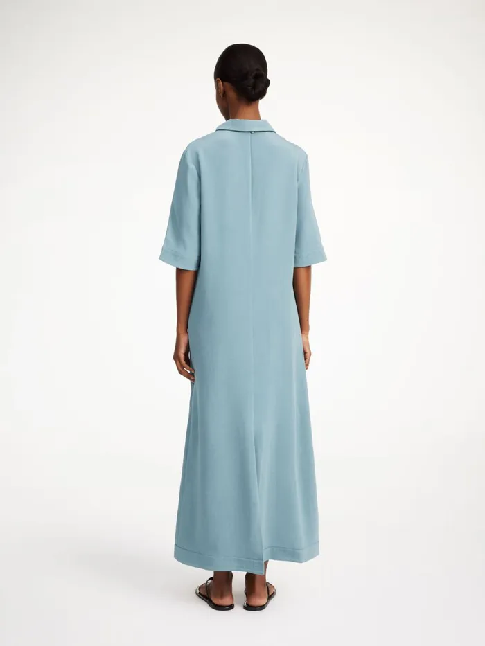 Dresses Women By Malene Birger Brinney Maxi Dress Cool Water Dresses Women By Malene Birger Brinney Maxi Dress Cool Water