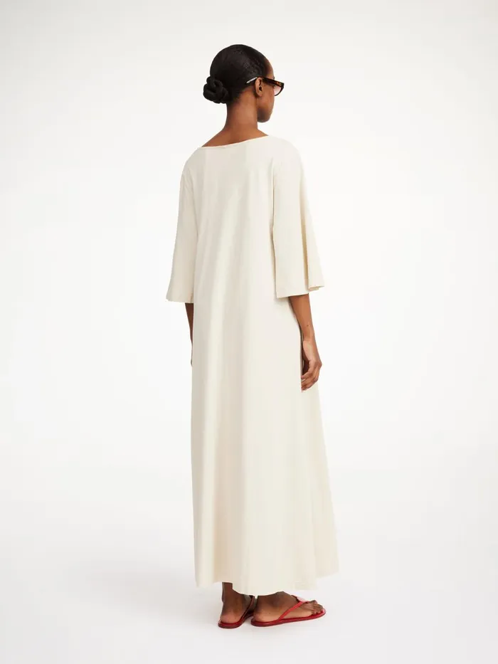 Dresses Women By Malene Birger Yalia Maxi Dress Oyster Gray Dresses Women By Malene Birger Yalia Maxi Dress Oyster Gray