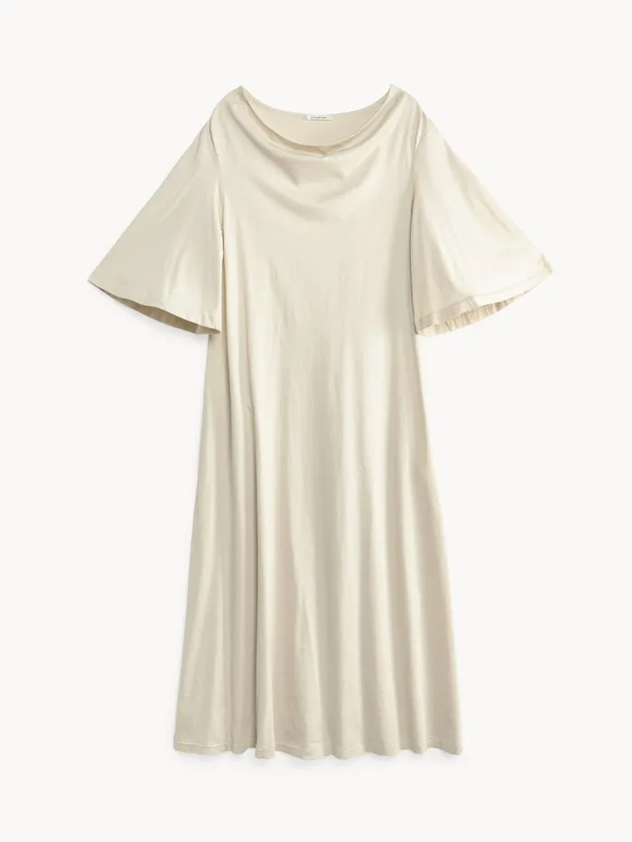 Dresses Women By Malene Birger Yalia Maxi Dress Oyster Gray Dresses Women By Malene Birger Yalia Maxi Dress Oyster Gray