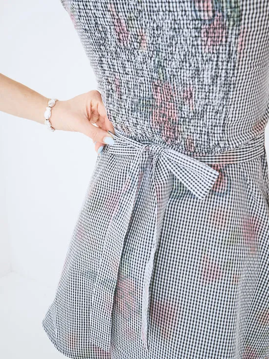Dresses Women Flower Gingham Dress Gingham Lisa Says Gah