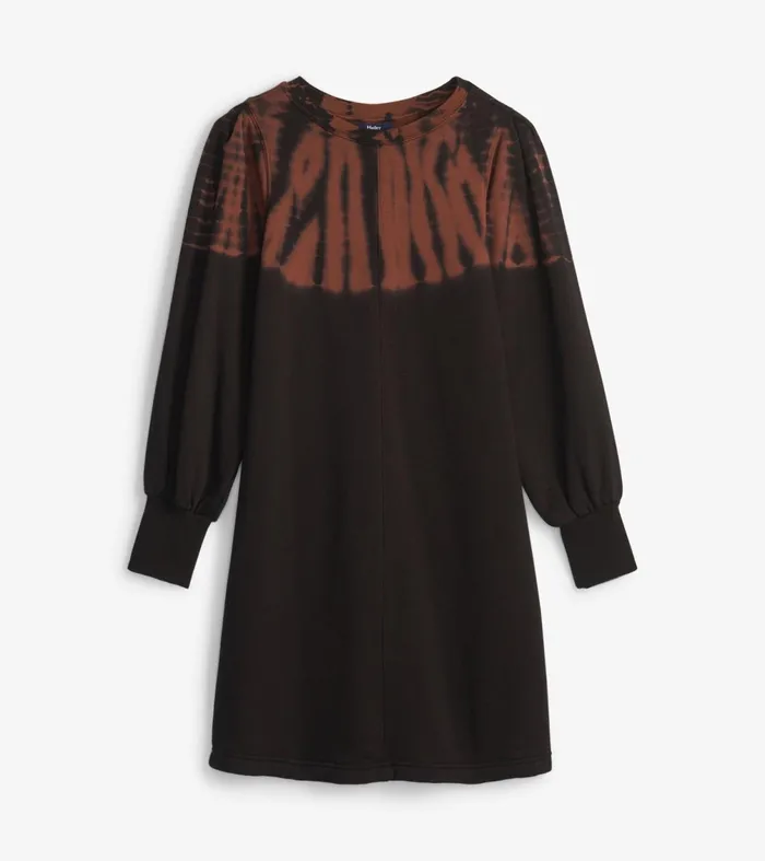 Dresses Women Hatley Sweatshirt Dress 8211 Caviar Storm Tie Dye