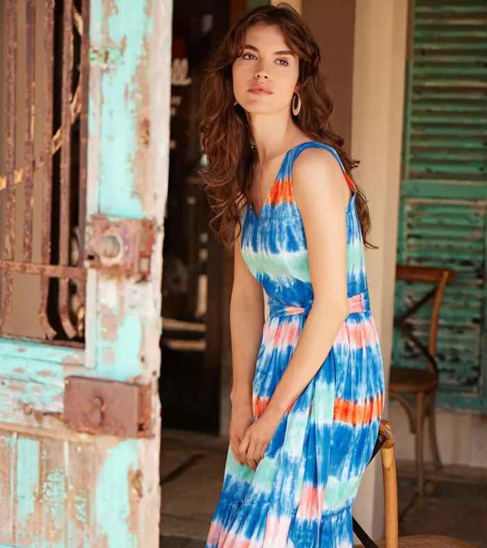 Dresses Women Hatley Sydney Midi Dress 8211 Cabana Tie Dye