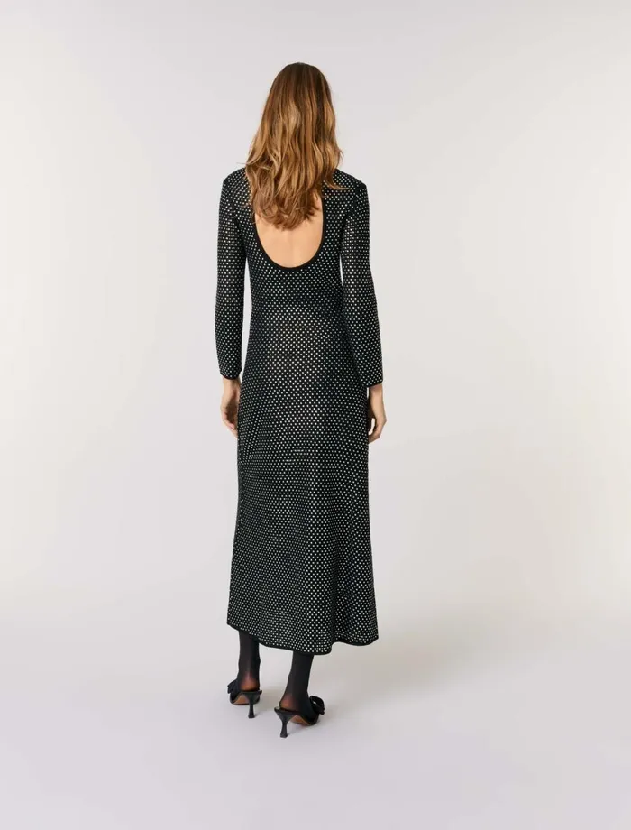Dresses Women Maje Rhinestone Maxi Dress Black