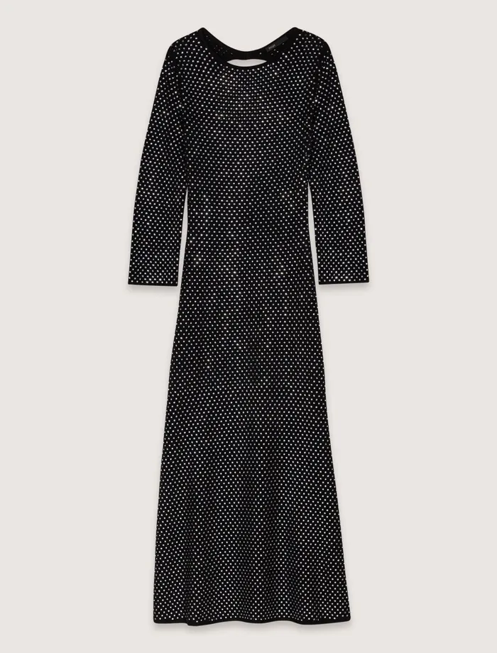 Dresses Women Maje Rhinestone Maxi Dress Black
