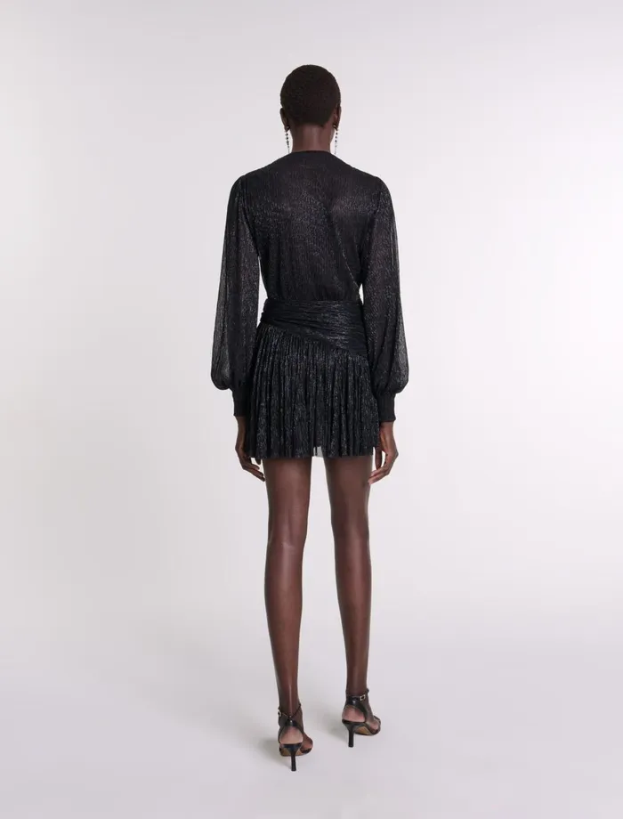 Dresses Women Maje Short Lam Dress Black