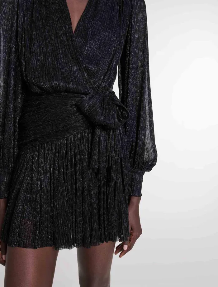 Dresses Women Maje Short Lam Dress Black