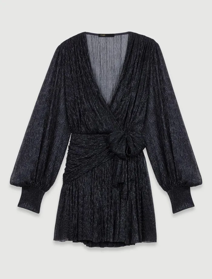 Dresses Women Maje Short Lam Dress Black