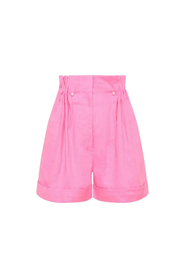Eden Paper Bag Short Protea Pink Women Aje Shorts
