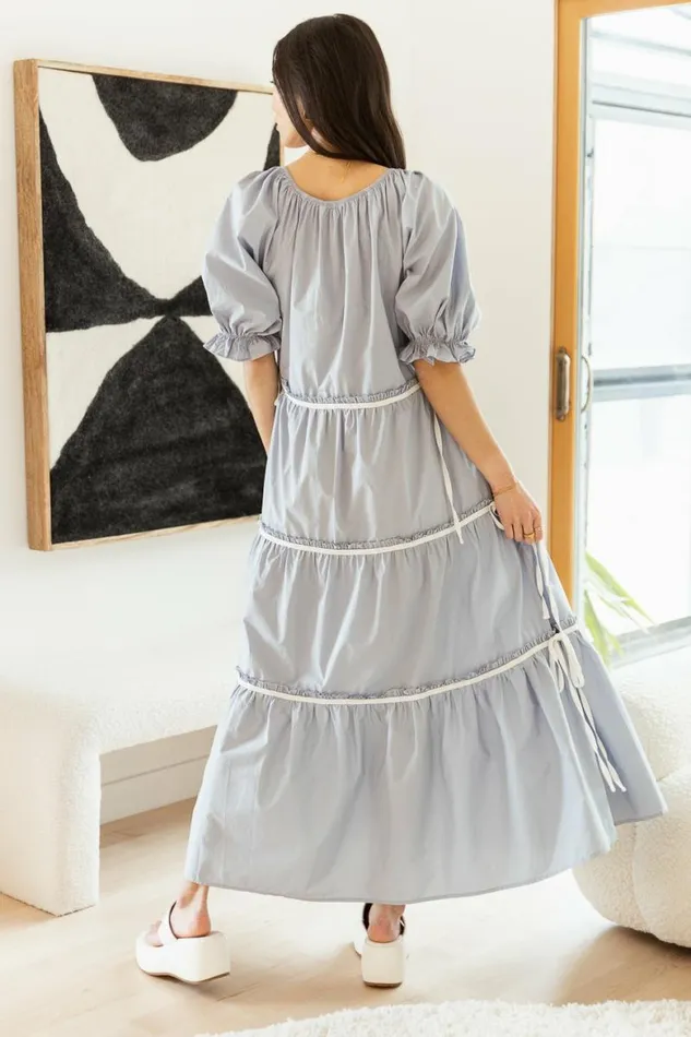 Eleni Maxi Dress Blue Women Bohme Dresses