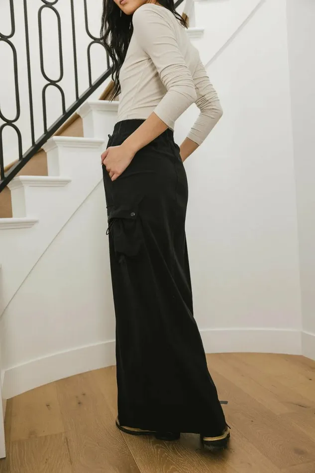 Ellie Cargo Skirt In Black Black Women Bohme Skirts