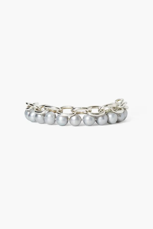 Esme Chain Bracelet Grey Pearl Women Chan Luu Bracelets
