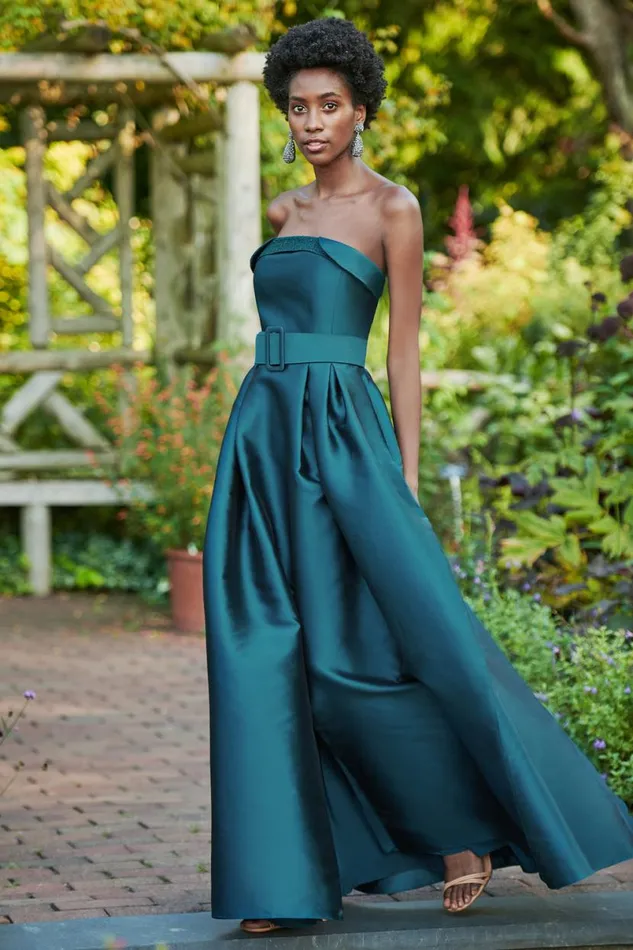 Evening Women Sachin and Babi Ceri Gown 8211 Deep Teal