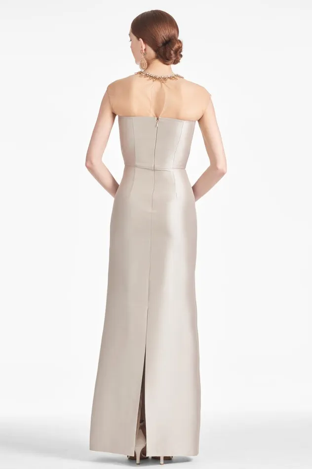 Evening Women Sachin and Babi Irina Gown 8211 Frosty Pewter