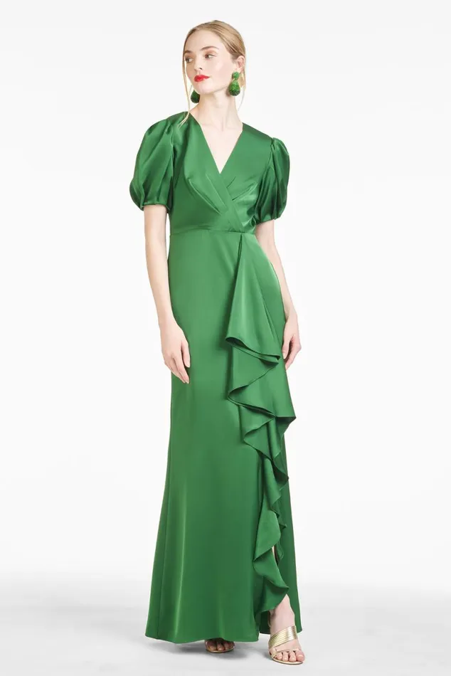 Evening Women Sachin and Babi Mila Gown 8211 Emerald