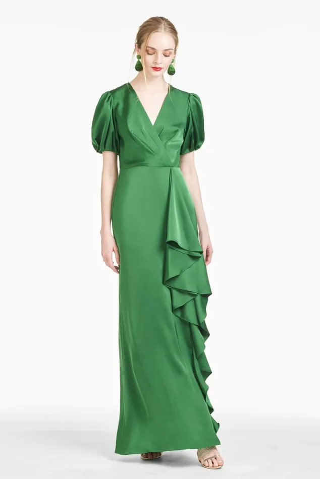 Evening Women Sachin and Babi Mila Gown 8211 Emerald