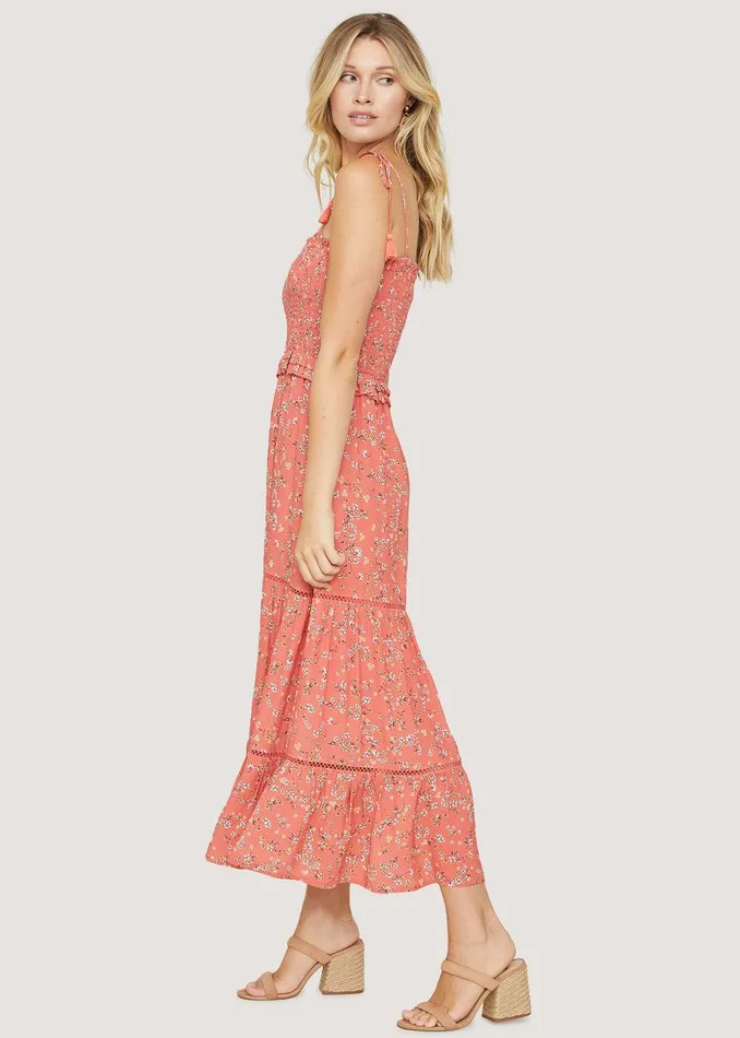 Everyday Adventures Maxi Dress Redorangecoralfloral Women Lost Wander Dresses