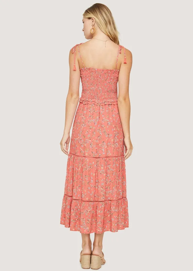Everyday Adventures Maxi Dress Redorangecoralfloral Women Lost Wander Dresses