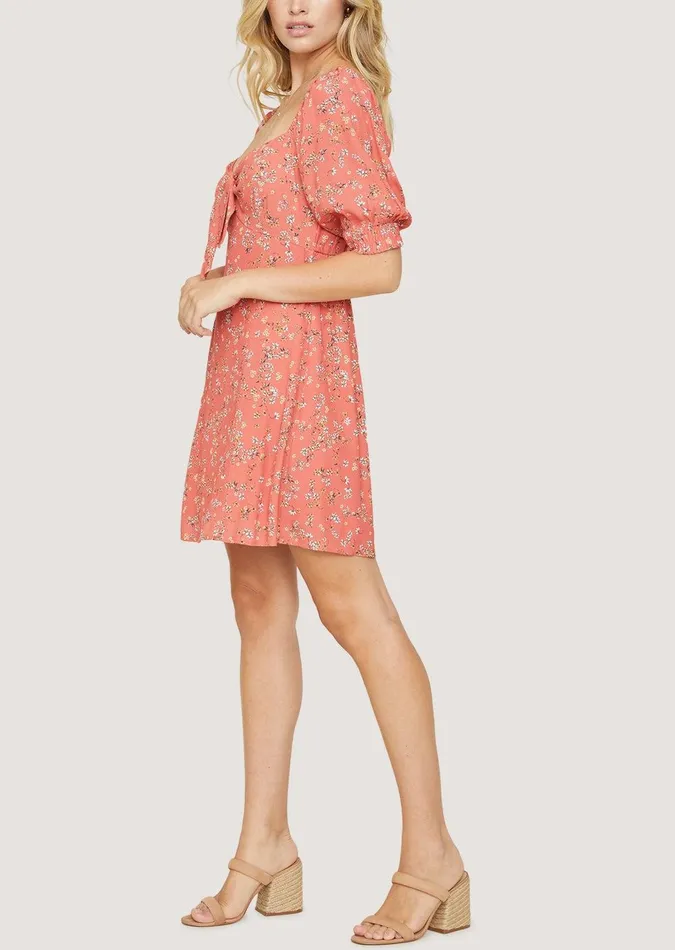 Everyday Adventures Mini Dress Redorangecoralfloralmulti Women Lost Wander Dresses